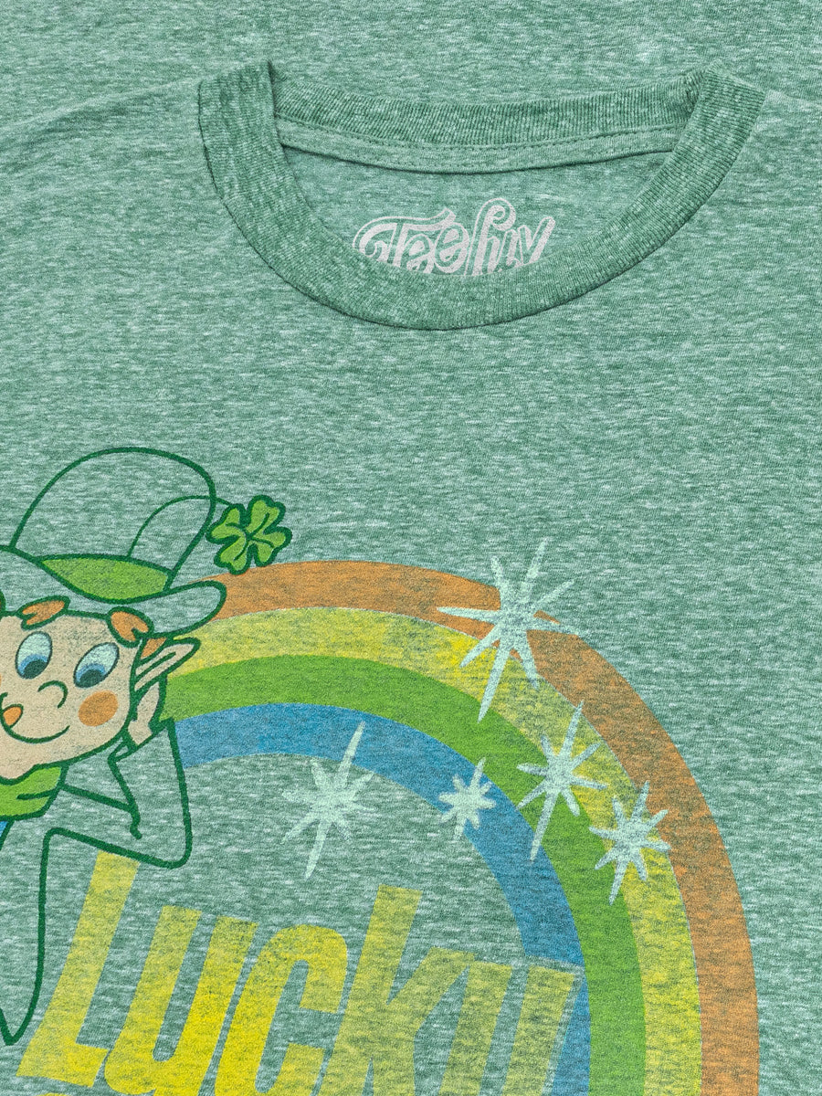 Lucky Charms Vintage Lucky the Leprechaun TShirt Kelly Snow Tee Luv