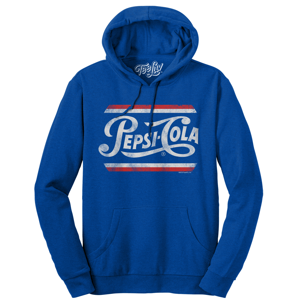 Pepsi Cola Pullover Hooded Sweatshirt Blue – Tee Luv