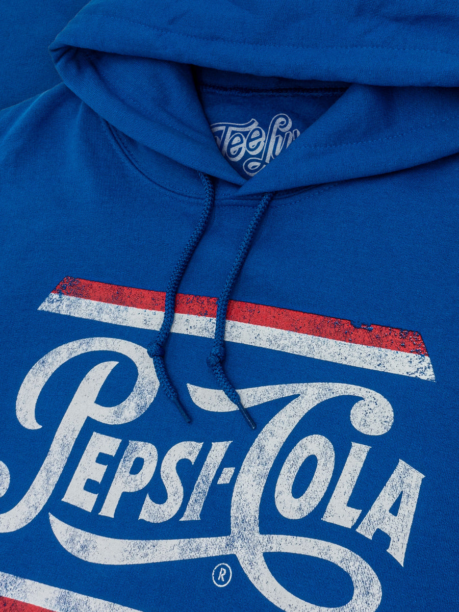 Pepsi Cola Pullover Hooded Sweatshirt - Blue