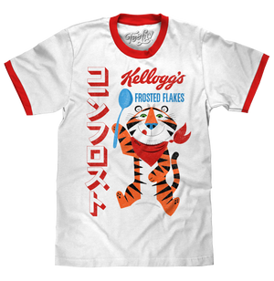 Frosted Flakes Tony the Tiger Ringer T-Shirt - White and Red