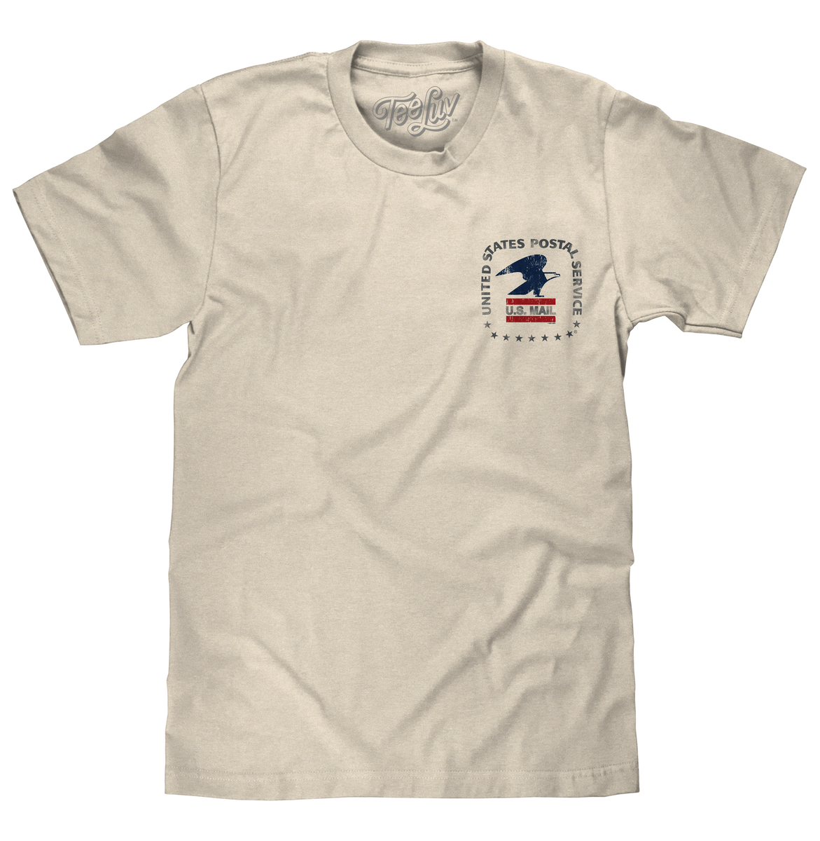 USPS United States Postal Service Mail Eagle TShirt Cream Tee Luv