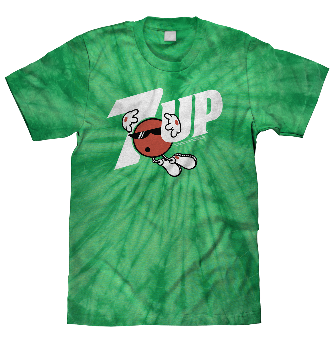 7UP Soda T-Shirt - Kelly Green Tie Dye – Tee Luv