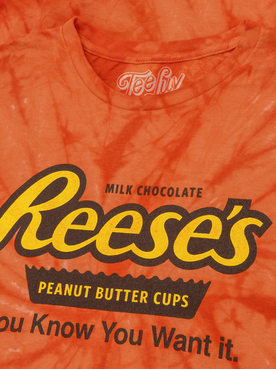 Reese's Peanut Butter Cup Tie Dye T-Shirt - Orange Spider