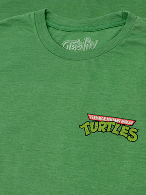 Teenage Mutant Ninja Turtles Front/Back T-Shirt - Heather Kelly