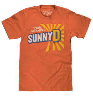 Sunny Delight Sunburst Logo T-Shirt - Heather Orange