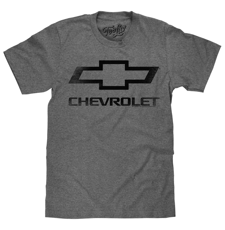 Faded Chevrolet Bowtie Car Logo T-Shirt - Graphite Heather