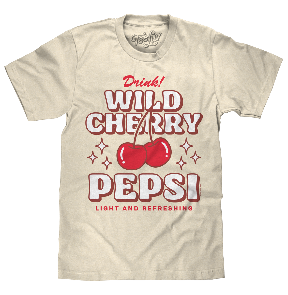 Wild Cherry Pepsi 70s Soda Logo T-Shirt - Cream – Tee Luv