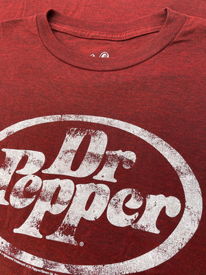 Dr Pepper Distressed Logo T-Shirt - Red