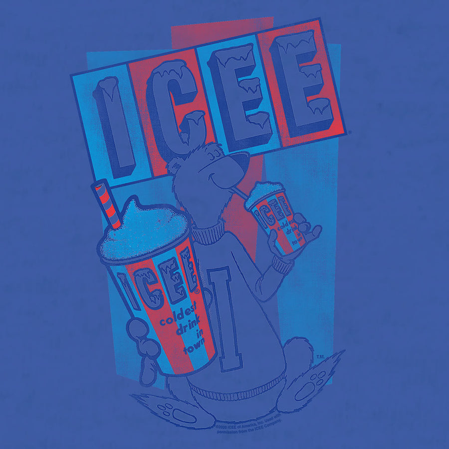 ICEE Polar Bear Big and Tall T-Shirt - Blue