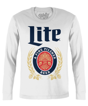 Miller Lite Beer Long Sleeve T-Shirt - White