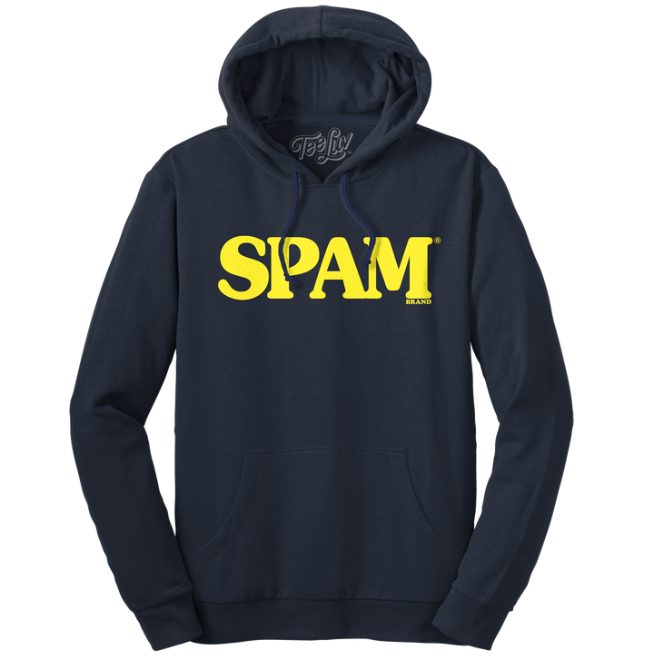 SPAM Logo Hooded Sweatshirt - Navy Blue