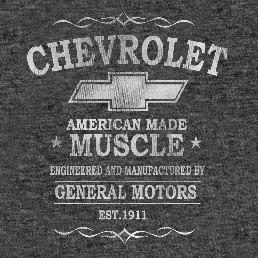 GM Official Chevrolet Logo Distressed Paper Thin T-Shirt Maroon Size S.