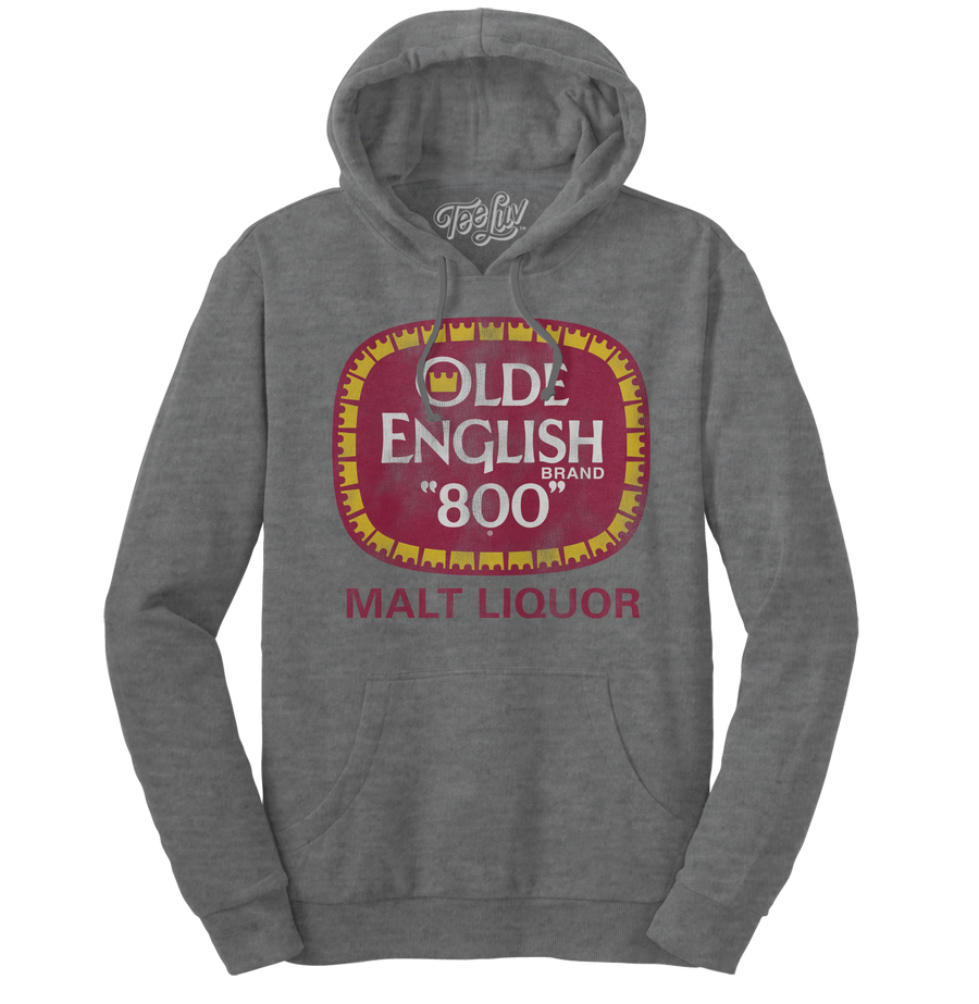 Olde English 800 Malt Liquor Hooded Sweatshirt - Oxford Gray