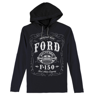 Ford F-150 Long Sleeve Hooded T-Shirt - Black