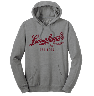 Leinenkugel's Beer Logo Pullover Hooded Sweatshirt - Gray