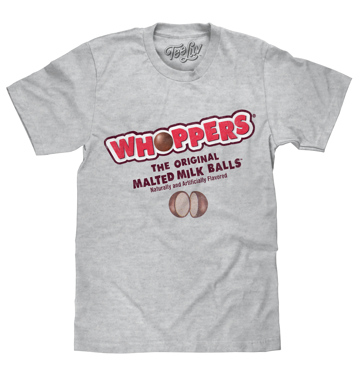 Whoppers The Original Malted Milk Ball T-Shirt - Athletic Heather – Tee Luv