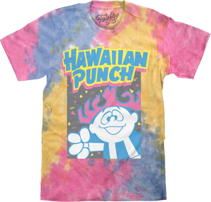 Retro Hawaiian Punch Tie Dye T-Shirt - Sherbert Tie Dye