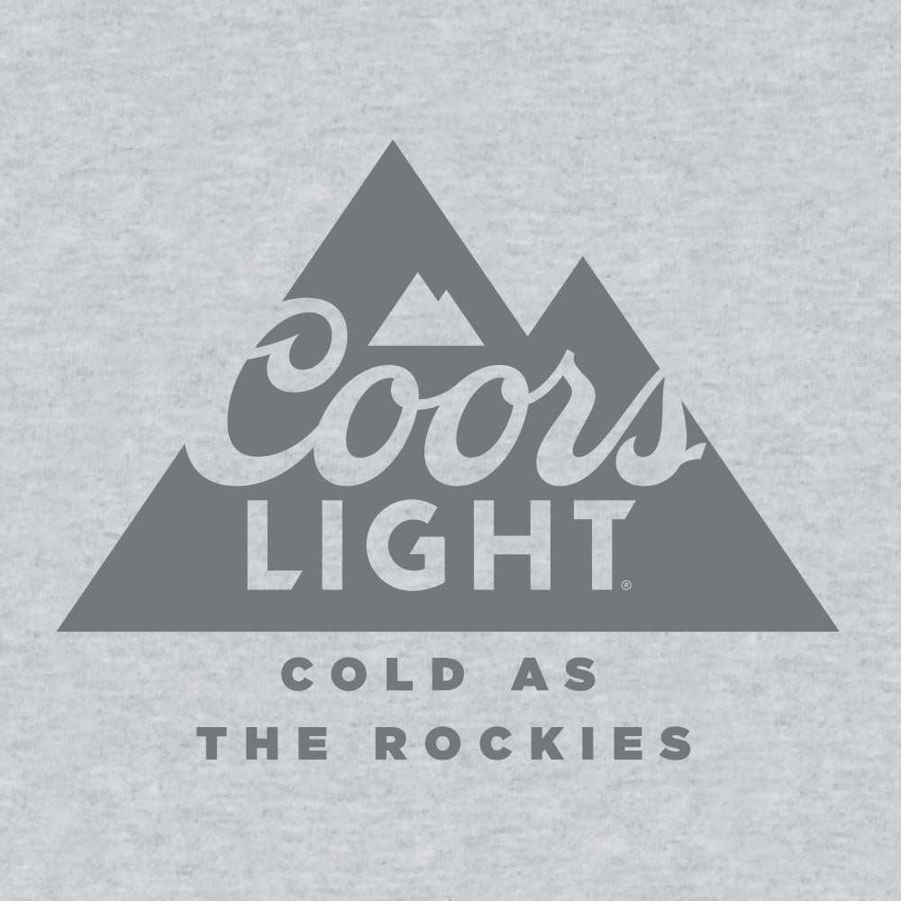Coors Light Cold as the Rockies Beer T-Shirt - Charcoal Gray – Tee Luv