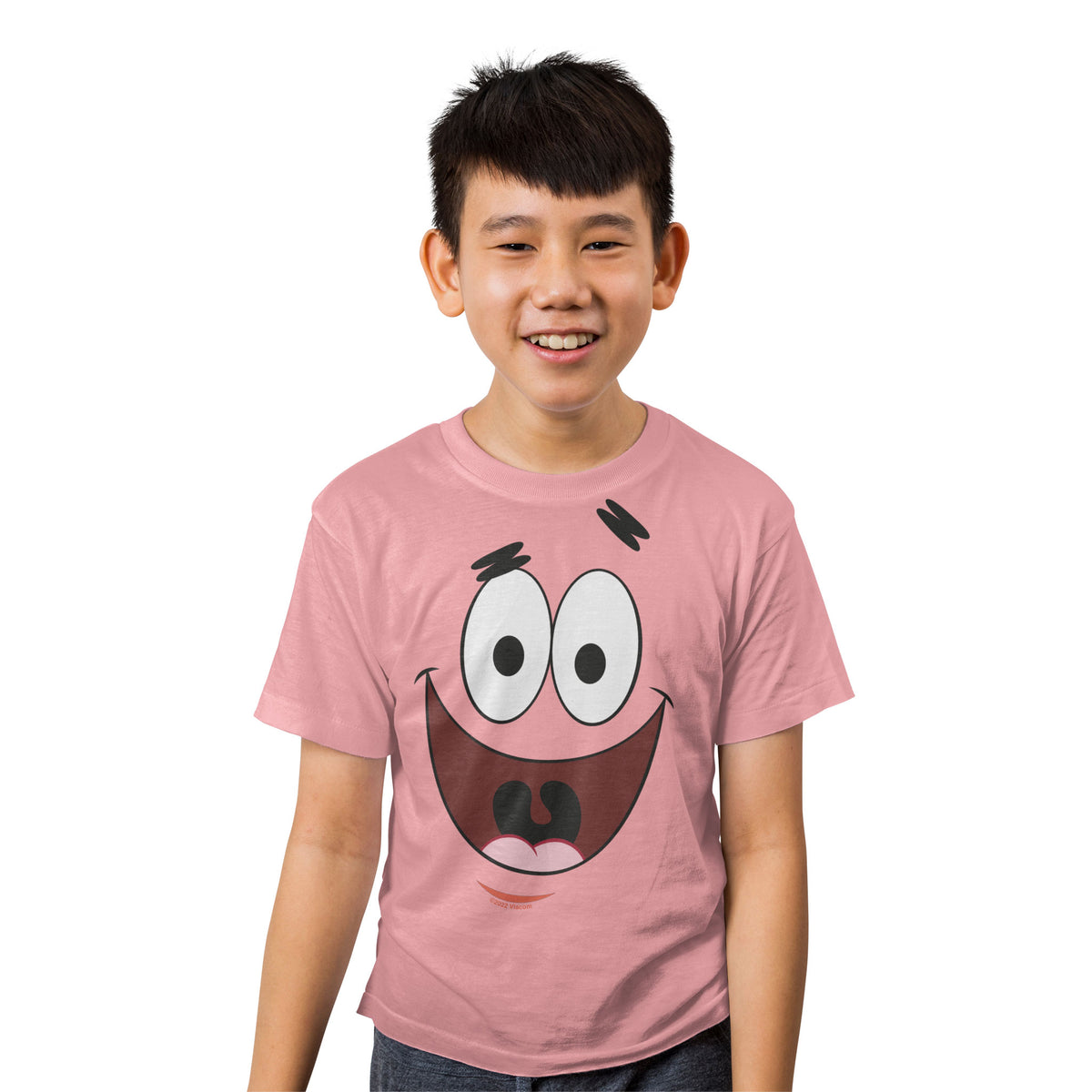 Tee Luv Kids Patrick Star Face T-Shirt Pink
