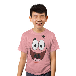 Tee Luv Kids Patrick Star Face T-Shirt - Pink