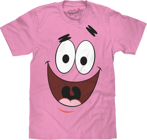 Patrick Star Face T-Shirt - Light Pink