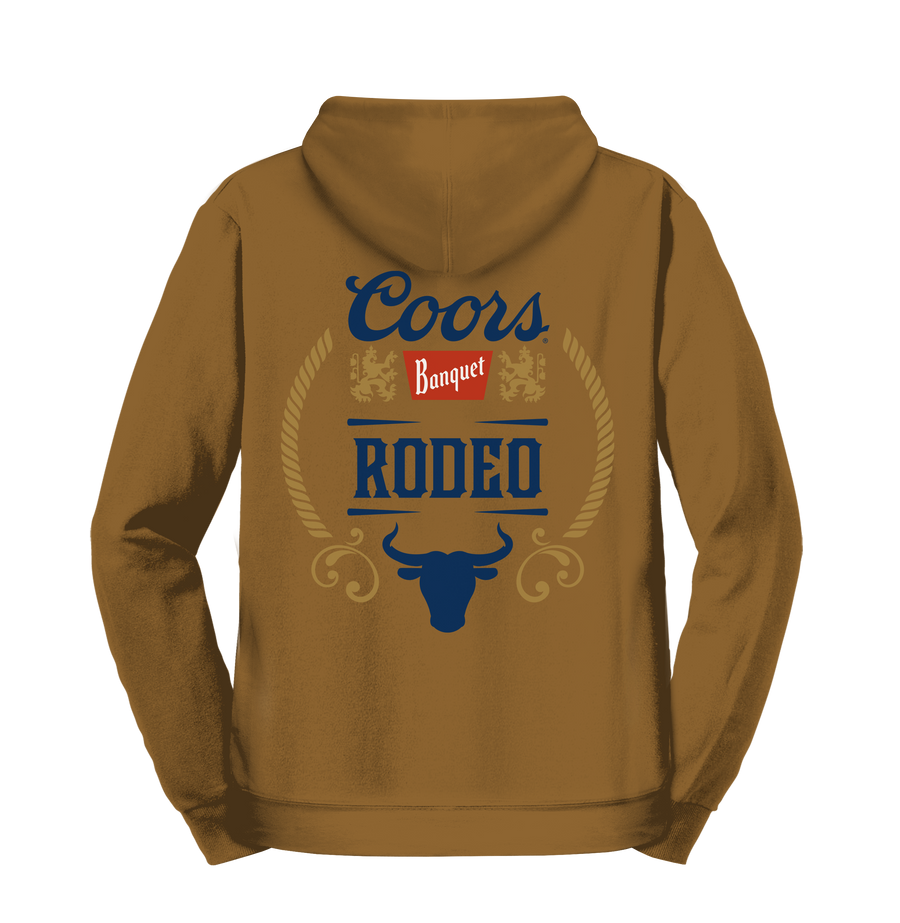 Coors Rodeo Hooded Sweatshirt - Brown
