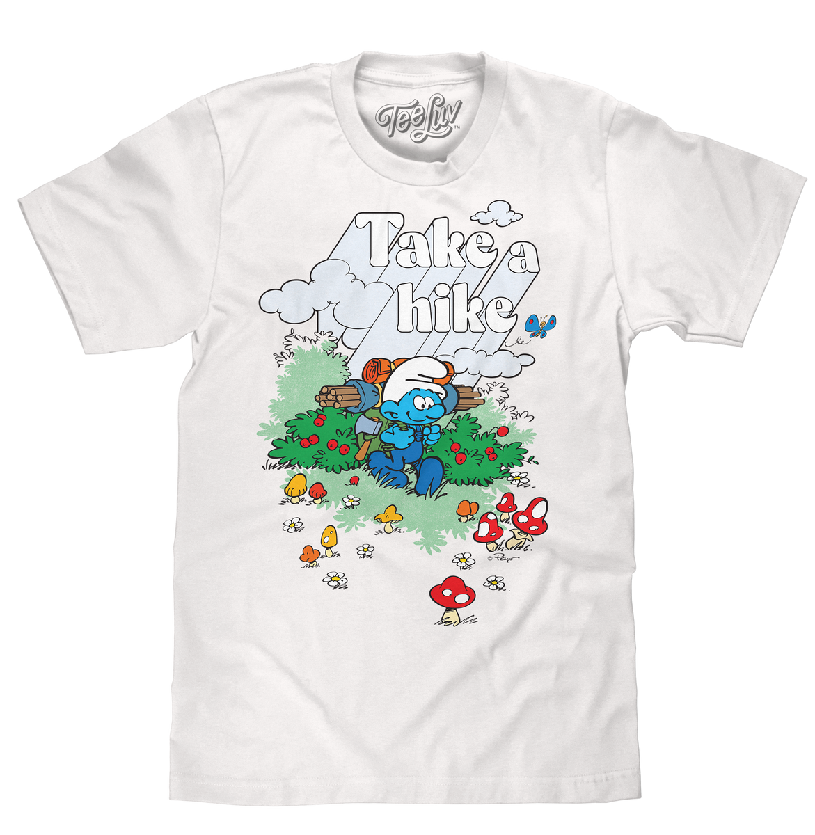 Smurfs Take a Hike T-Shirt - White – Tee Luv
