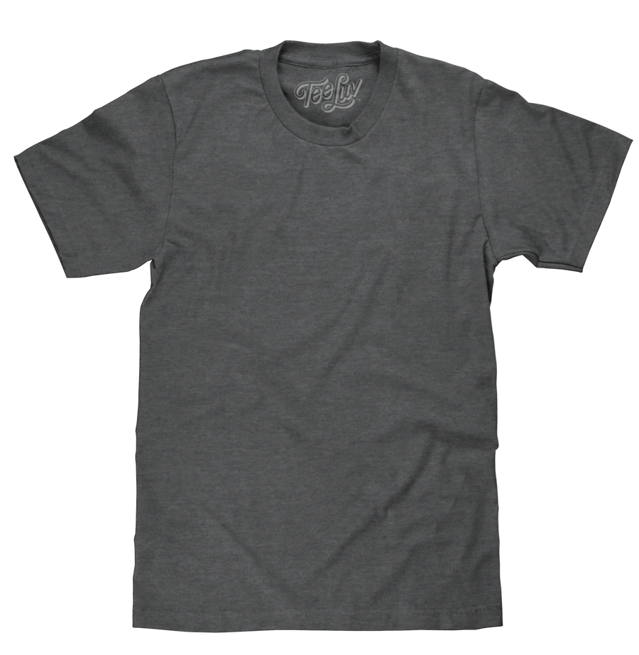 Charcoal Heather Blank T-Shirt - Gray