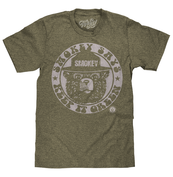 Smokey Bear Keep it Green Logo T-Shirt - Green