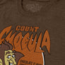 Count Chocula Distressed Monster Cereal Logo T-Shirt - Heather Brown