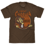 Count Chocula Distressed Monster Cereal Logo T-Shirt - Heather Brown