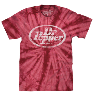 Dr. Pepper Tie Dye T-Shirt - Crimson Red Tie Dye