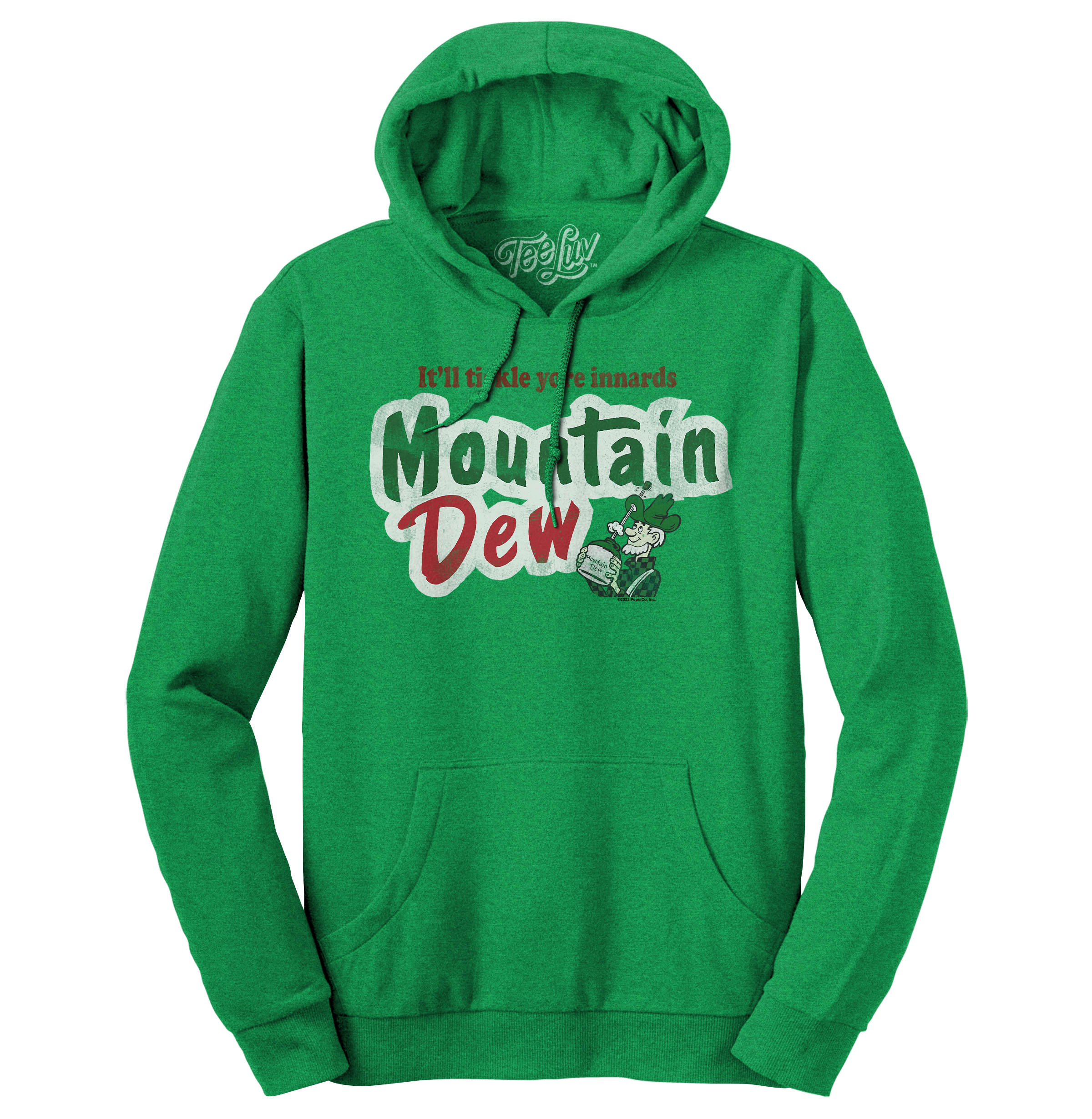 It'll Tickle Your Innards Mt Dew Pullover Hooded Sweatshirt