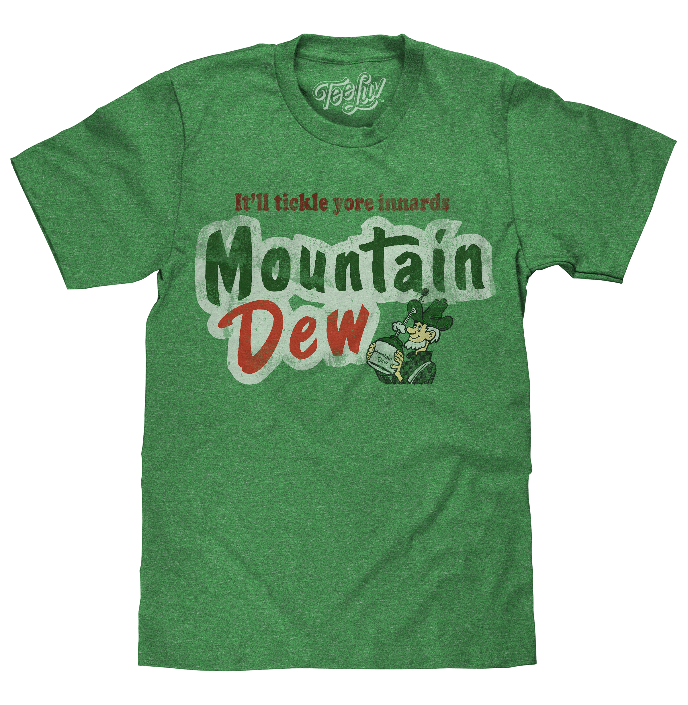 Mt. Dew It'll Tickle Your Innards T-Shirt - Green – Tee Luv