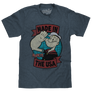 Retro Popeye Made in the USA T-Shirt - Indigo Heather