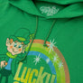 Lucky Charms Vintage Lucky the Leprechaun Logo Hooded Sweatshirt - Kelly Green