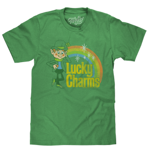 Lucky Charms Retro Rainbow T-Shirt - Green