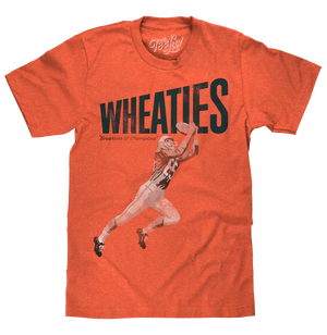 Wheaties Breakfast of Champions Football Player T-Shirt - Orange
