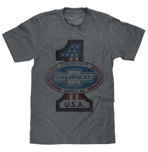 #1 Chevrolet T-Shirt - Gray