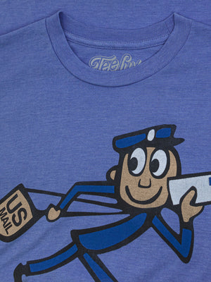 U.S. Mail Vintage Mr. Zip T-Shirt - Blue
