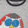 Mr. Owl How Many Licks? Ringer T-Shirt - Gray and Black