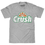 Tee Luv Faded Retro Orange Crush Logo T-Shirt - Athletic Heather Gray