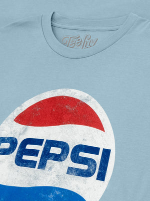 Pepsi Classic Logo T-Shirt - Arctic Blue – Tee Luv