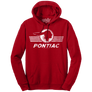 Pontiac Logo Hooded Sweatshirt - Red