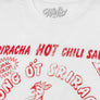 Sriracha Label T-Shirt - White