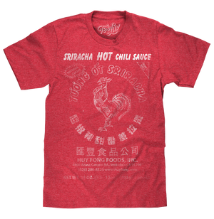 Sriracha Label T-Shirt - Red