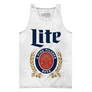 Vintage Miller Lite Logo Tank Top - White