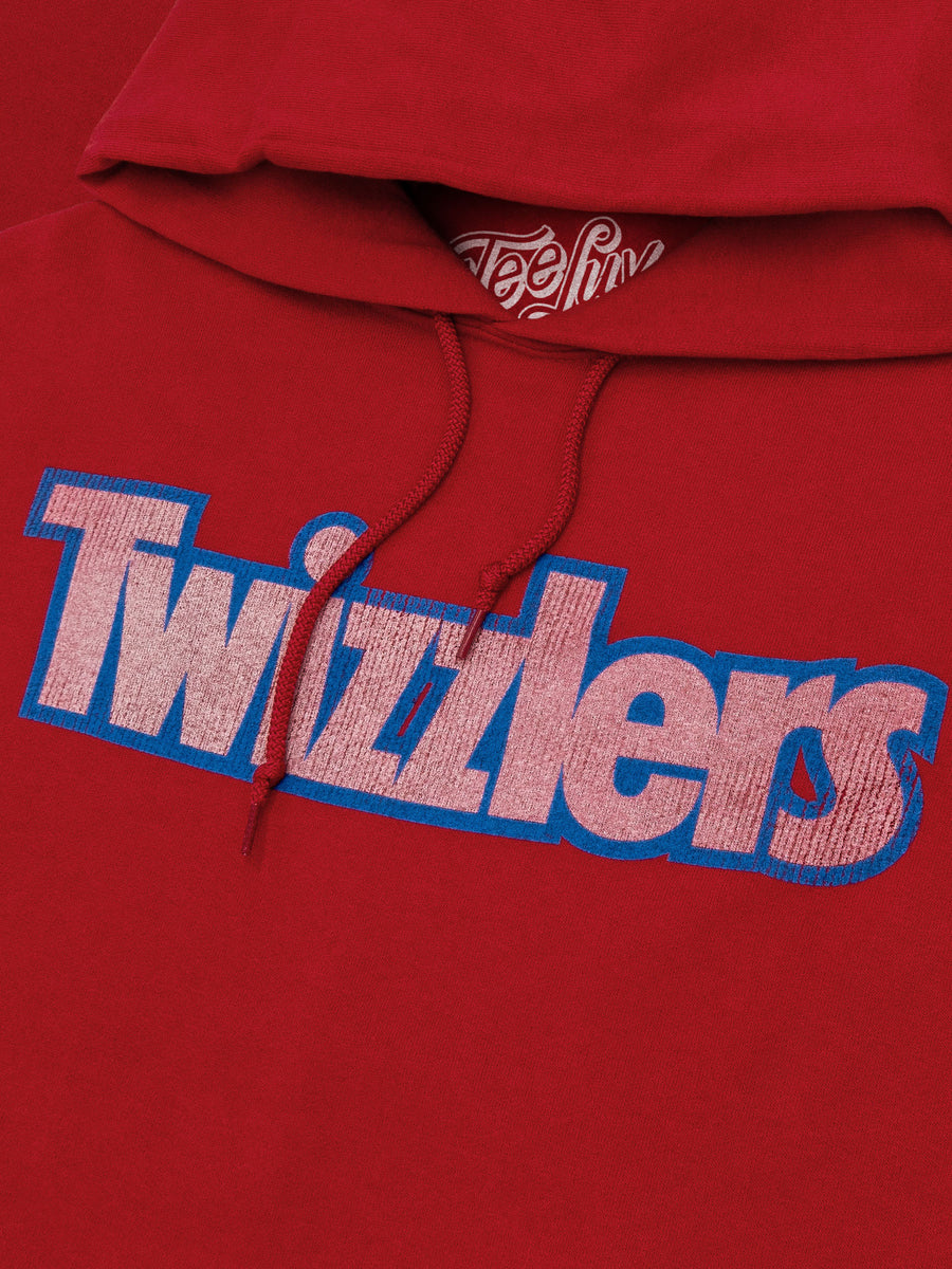 Faded Twizzlers Candy Logo Hooded Sweatshirt - Red