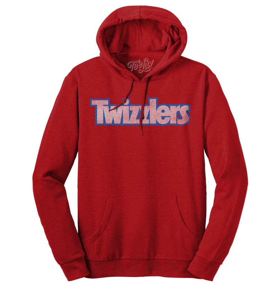 Faded Twizzlers Candy Logo Hooded Sweatshirt - Red