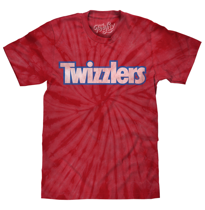 Retro Twizzlers Tie Dye T-Shirt - Red Spider Tie Dye